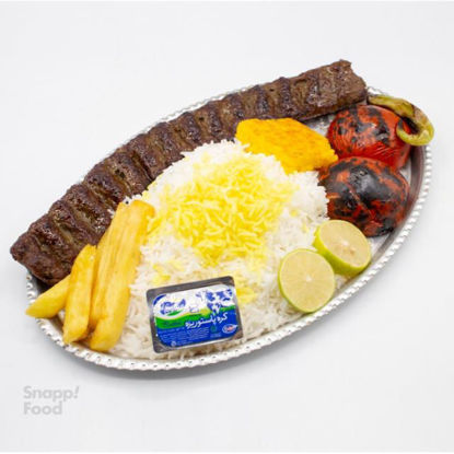 تصویر از چلو کباب لقمه زعفرانی