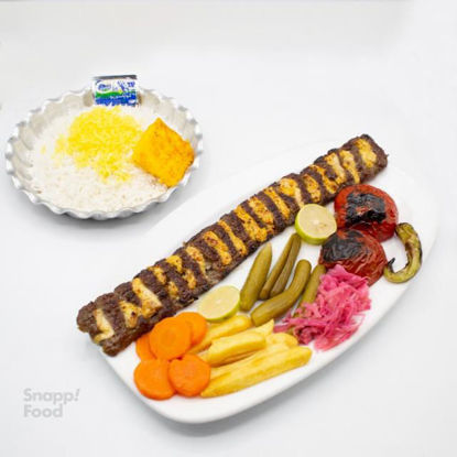 تصویر از چلو کباب لقمه نگین دار
