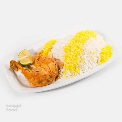 تصویر از چلو مرغ سس پز